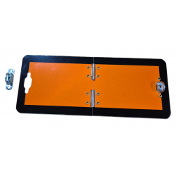 TABLICA MAŁA TABLICZKA ADR ŁAMANA SKŁADANA ZAMYKANA PIONOWO 300 X 120 MM